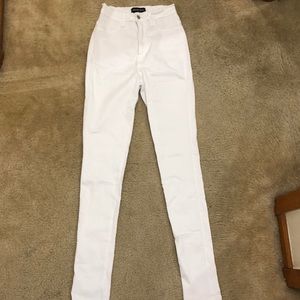 White stretchy jeans, new without tags
